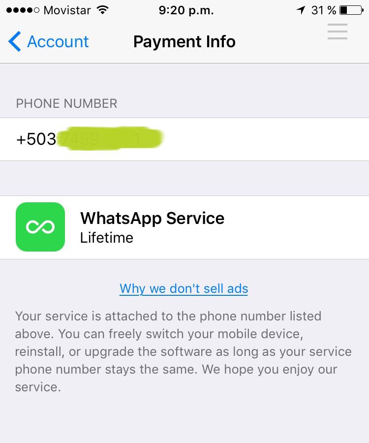 Blog Movistar-Whatsapp de por vida