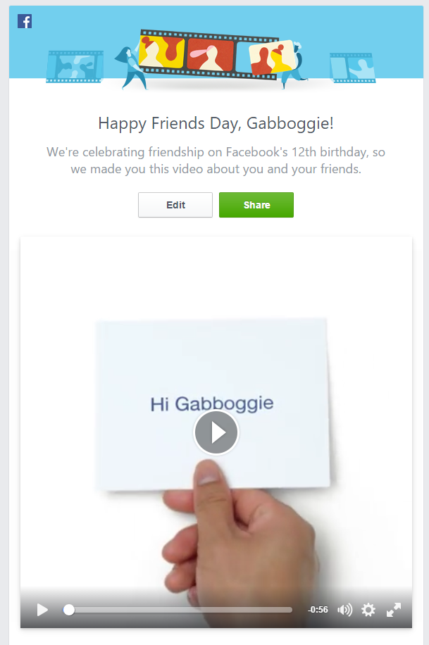 Blog Movistar - Friends Day - Facebook