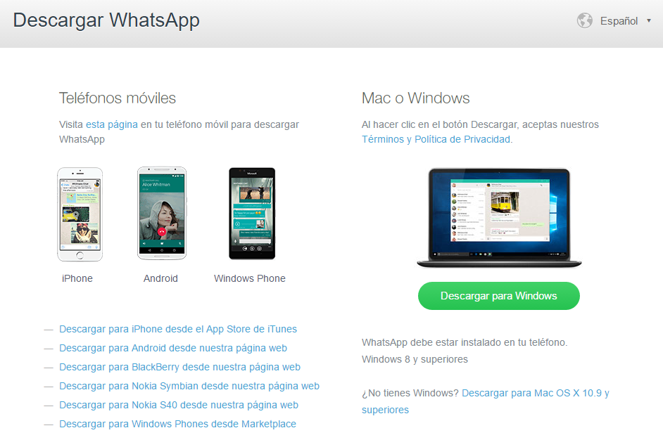 Blog Movistar - Whatsapp Web App