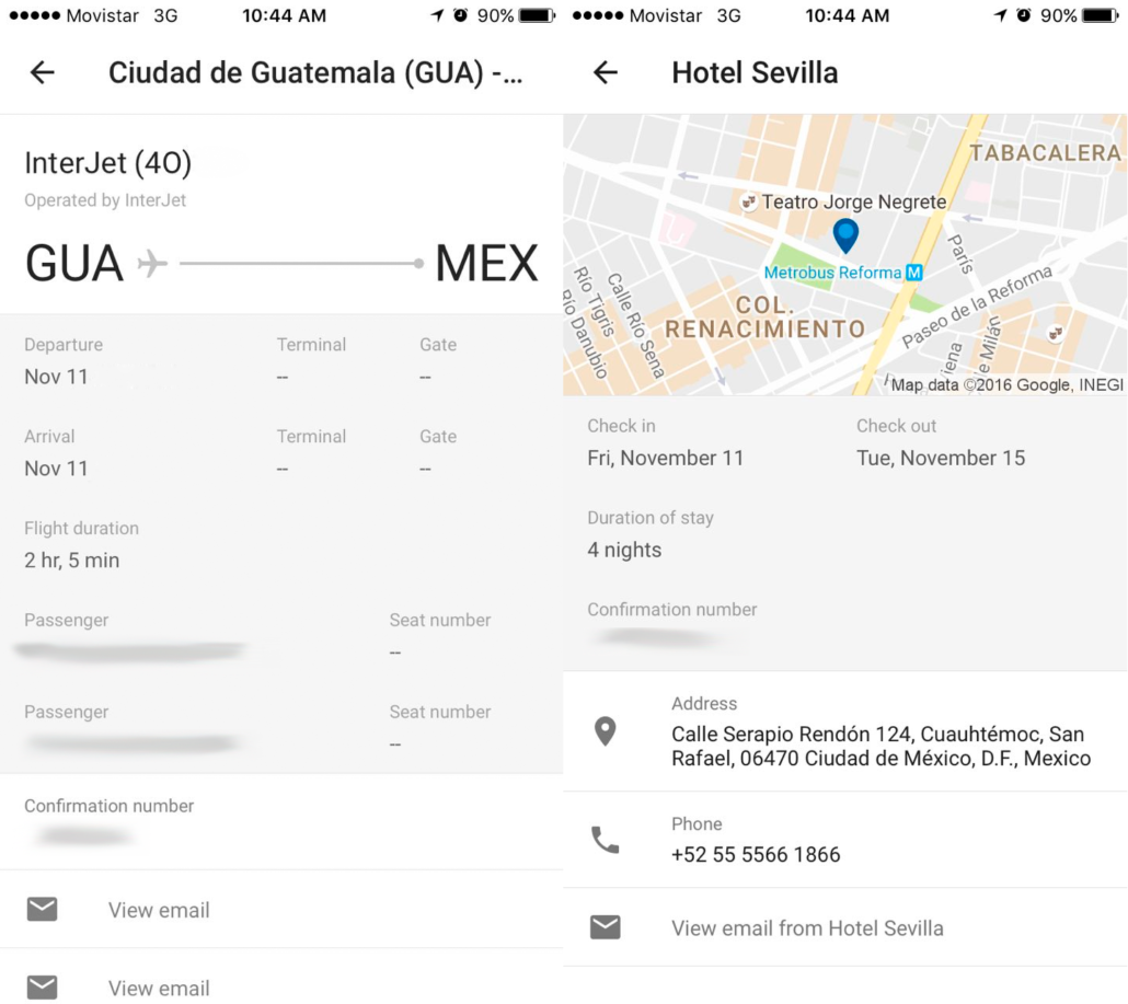 Blog Movistar - Google Trip - Reservas