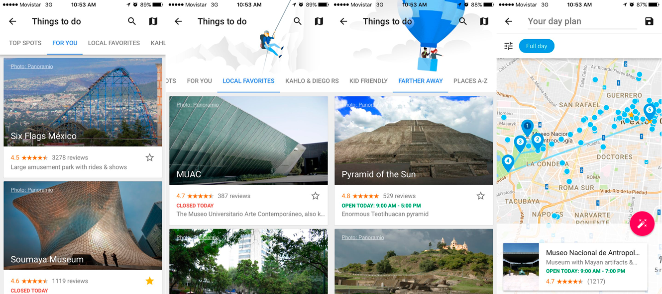 Blog Movistar - Google Trips - Cosas que hacer